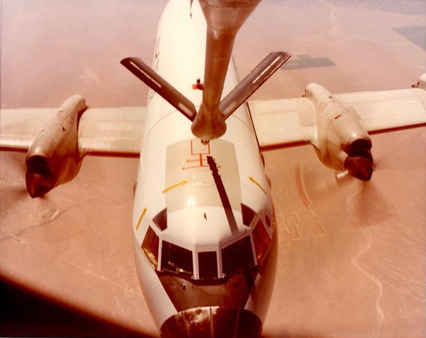 P-3 Orion Aerial Refueling Testing KC-135 boom receptacle Edwards AFB Flight Test (10)