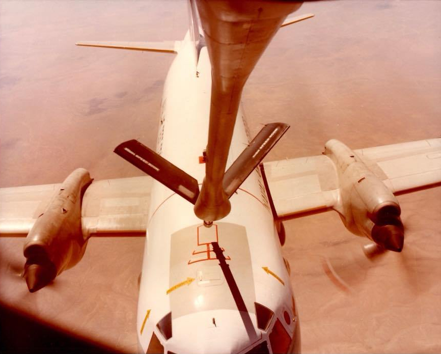 P-3 Orion Aerial Refueling Testing KC-135 boom receptacle Edwards AFB Flight Test (11)