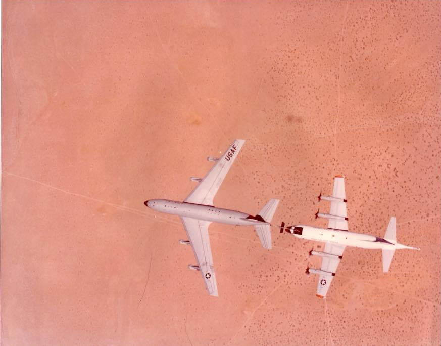 P-3 Orion Aerial Refueling Testing KC-135 boom receptacle Edwards AFB Flight Test (17)