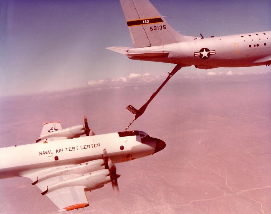 P-3 Orion Aerial Refueling Testing KC-135 boom receptacle Edwards AFB Flight Test (18)