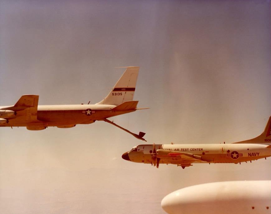 P-3 Orion Aerial Refueling Testing KC-135 boom receptacle Edwards AFB Flight Test (26)