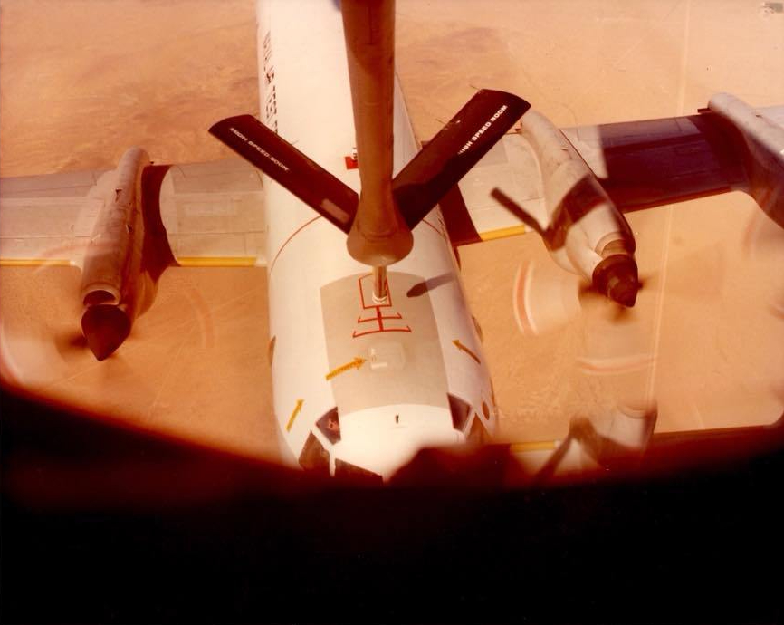 P-3 Orion Aerial Refueling Testing KC-135 boom receptacle Edwards AFB Flight Test (4)