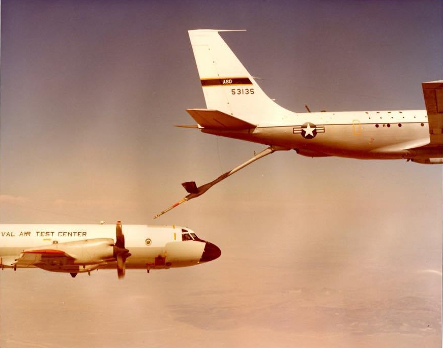 P-3 Orion Aerial Refueling Testing KC-135 boom receptacle Edwards AFB Flight Test (6)