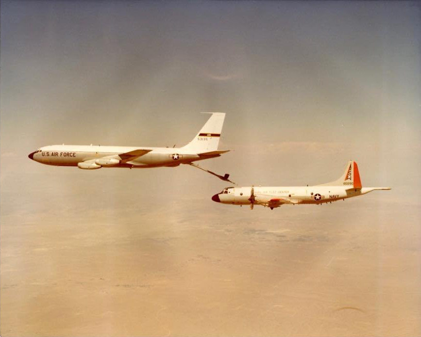 P-3 Orion Aerial Refueling Testing KC-135 boom receptacle Edwards AFB Flight Test (7)