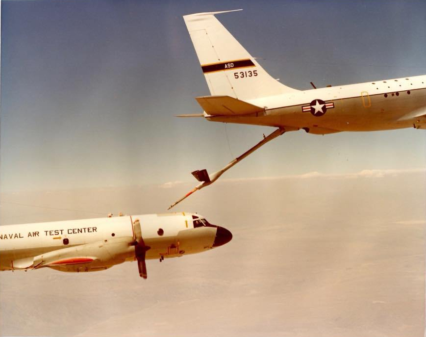 P-3 Orion Aerial Refueling Testing KC-135 boom receptacle Edwards AFB Flight Test (8)
