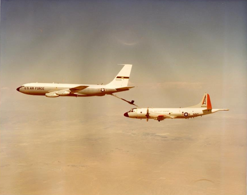 P-3 Orion Aerial Refueling Testing KC-135 boom receptacle Edwards AFB Flight Test (9)